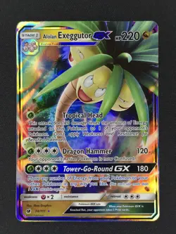 Alolan Exeggutor GX 74/111 Pokemon SM - Crimson Invasion NM 🔥 - Image 1