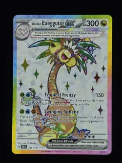 Alolan Exeggutor ex 225/191 Pokemon SV08: Surging Sparks NM 🔥 - Image 1