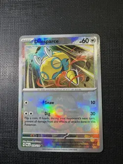 Pokemon Prismatic Evolutions Dunsparce Master Ball Holo 079/131 NM - Image 1