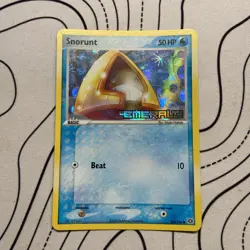 Pokemon TCG Snorunt EX Emerald 64/106 Stamped Reverse Holo Rare - MP - Image 1