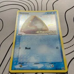 Pokemon TCG Snorunt EX Emerald 64/106 Stamped Reverse Holo Rare - MP - Image 2