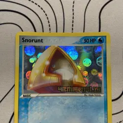 Pokemon TCG Snorunt EX Emerald 64/106 Stamped Reverse Holo Rare - MP - Image 4