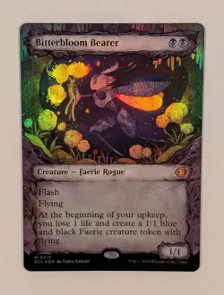 Bitterbloom Bearer Showcase FOIL Lorwyn Eclipsed - Pack Fresh - Image 1