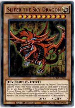 Slifer the Sky Dragon Limited Ultra Rare LDK2 LDK2-ENS01 LP - Image 1