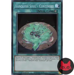 Yugioh Vanquish Soul - ContinueU WISU-EN025 Super Rare 1st Edition NM - Image 1
