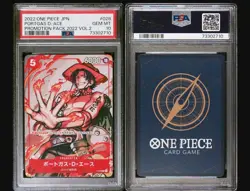 2022 ONE PIECE JPN PROMOS PROMOTION PACK 2022 VOL.2 #028 PORTGAS D. ACE PSA 10 - Image 3