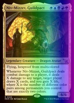 MTG Niv-Mizzet, Guildpact (220/462) Murders at Karlov Manor LP FOIL - Image 1