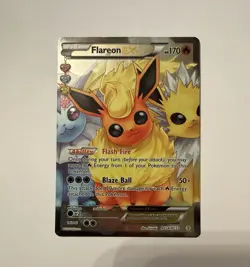 Flareon EX RC28/32 Full Art Ultra Rare Generations: Radiant Collection Holo - Image 1