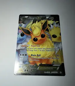 Flareon EX RC28/32 Full Art Ultra Rare Generations: Radiant Collection Holo - Image 2