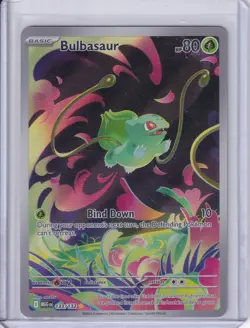 Pokemon TCG Mega Evolution Bulbasaur Illustration Rare 133/132 NM NO STAMP - Image 1