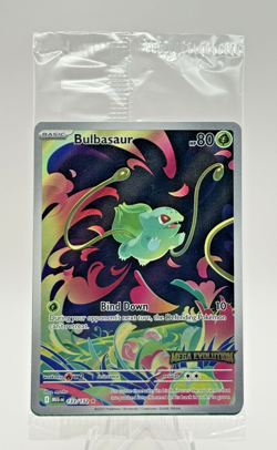 Bulbasaur Pokemon Mega Evolution Stamped Sealed Promo Card 133/132 - Image 1