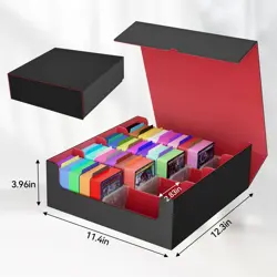Trading Card Storage Box for card storage,Quadruple Mtg Deck Box Holds 3000+ ... - Image 3