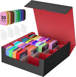 Trading Card Storage Box for Card Storage,Quadruple Mtg Deck Box Holds 3000+ Car - Image 1