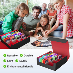 Trading Card Storage Box for Card Storage,Quadruple Mtg Deck Box Holds 3000+ Car - Image 2