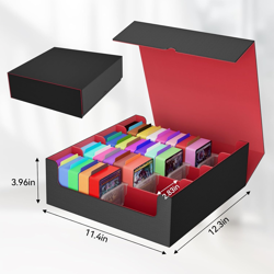 Trading Card Storage Box for Card Storage,Quadruple Mtg Deck Box Holds 3000+ Car - Image 3