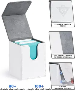 ZLCA Card Deck Box for MTG Yugioh TCG, Card Storage Box with Dividers Holds 100+ - Image 3