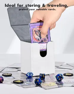 ZLCA Card Deck Box for MTG Yugioh TCG, Card Storage Box with Dividers Holds 100+ - Image 4