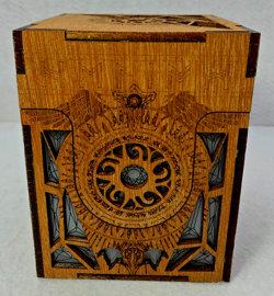 MTG Commander Deck Box WHITE standard wood acrylic magnetic Magic the Gathering - Image 3