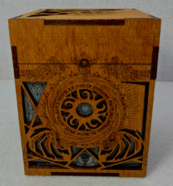 MTG Commander Deck Box WHITE standard wood acrylic magnetic Magic the Gathering - Image 4