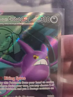 Pokemon Team Rockets Crobat EX 217/182 Ultra Rare Full Art Near Mint Condition - Image 3