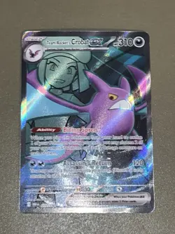 Pokemon Team Rockets Crobat EX 217/182 Ultra Rare Full Art Near Mint Condition - Image 3