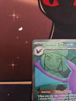 Pokemon Team Rockets Crobat EX 217/182 Ultra Rare Full Art Near Mint Condition - Image 2