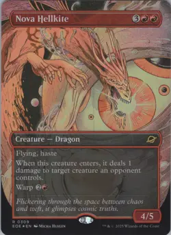 (Foil) MTG Nova Hellkite (Borderless) R Edge of Eternities 309 NM - Image 1