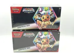 2x Pokemon TCG Scarlet & Violet Prismatic Evolutions Surprise Box Factory Sealed - Image 1