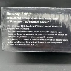 Pokemon TCG Scarlet and Violet Prismatic Evolutions Surprise Box Factory Sealed - Image 3