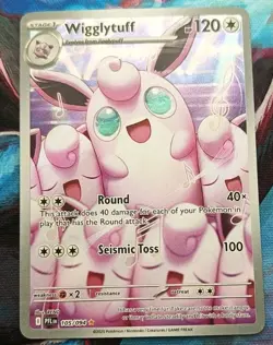 Pokemon Wigglytuff 105/094 Holo Illustration Rare Me02: Phantasmal Flames 120HP - Image 1