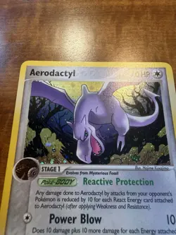 Pokemon TCG Aerodactyl 1/92 Legend Maker Holo Card LP Condition - Image 2