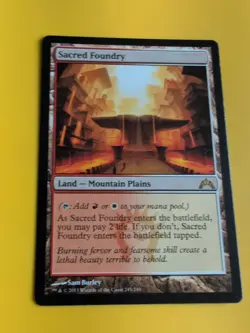 Sacred Foundry. Gatecrash rare land mountain plains MTG Card. - Image 4