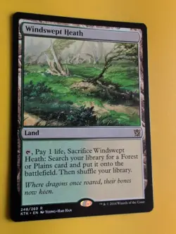 Windswept Heath. Khans of Tarkir rare land. MTG Card. - Image 3