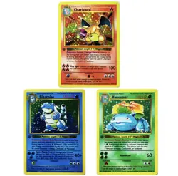 Pokemon Charizard Blastoise Venusaur Collection Cards Set - Image 1