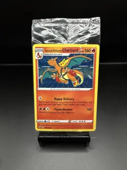 Special Delivery Charizard Black Star Promo Card SWSH075 Sealed - Image 1