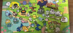 Pokemon Original Rubber Play Mat Yurutto For Card Games Pokemon Center Ltd Anime - Image 1
