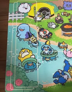 Pokemon Original Rubber Play Mat Yurutto For Card Games Pokemon Center Ltd Anime - Image 2