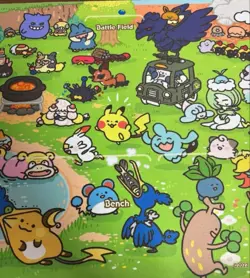Pokemon Original Rubber Play Mat Yurutto For Card Games Pokemon Center Ltd Anime - Image 3