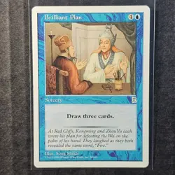 Brilliant Plan #36 Portal Three Kingdoms WOTC MtG PTK P3K LP English (1/2) - Image 1