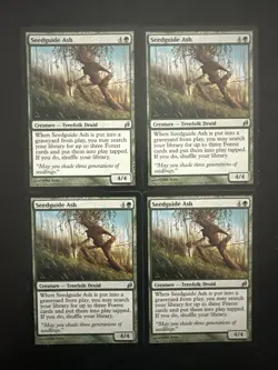 MTG Magic The Gathering 4 x Seedguide Ash Regular Uncommon 235/301 LP - Image 1