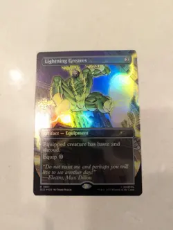 Lightning Greaves 1987 Foil Marvel's Spider-Man: Villainous Plot Secret Lair - Image 1