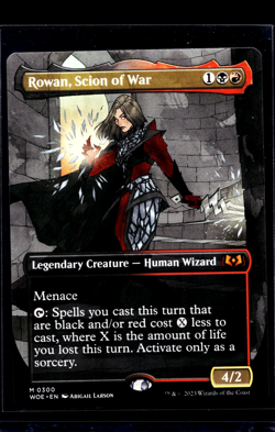 2023 MTG Magic The Gathering WOE Wilds of Eldraine Anime #300 Rowan Scion of War - Image 1