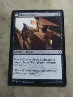 Ozai's Cruelty Avatar: The Last Airbender Regular Sorcery Lesson Uncommon MTG NM - Image 1