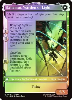 Dion, Bahamut's Dominant FOIL - 0016 - Rare - Final Fantasy FIN MTG - Image 2