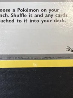 Mr Fuji 58/62 - Fossil Set - Pokemon Card TCG 1999 - Image 2