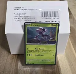 Box Of 50 Pokemon TCG Genesect Phantasmal Flames Stamped Holo Promo 008/094 - Image 1