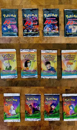 Pokemon Booster Packs Base Jungle Fossil Base Set 2 Team Rocket Gym Heroes Gym - Image 2