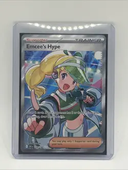 Emcee’s Hype - 220/182 - Ultra Rare - Destined Rivals - Pokemon Card - NM/M - Image 1