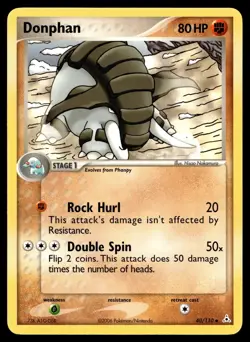 Pokemon TCG · Donphan 40/110 · EX Holon Phantoms EXC BUY 2 CARDS GET 1 FREE!! - Image 1
