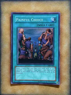 Yugioh Painful Choice MRL-049 Super Rare Original Print MP - Image 1